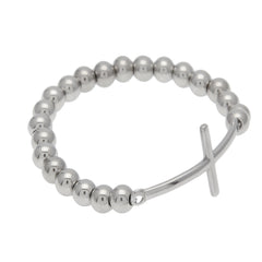 Bracelet Stainless Steel Color Retaining Hip Hop Bracelet Cross Pendant Stitching Crosses Royalty