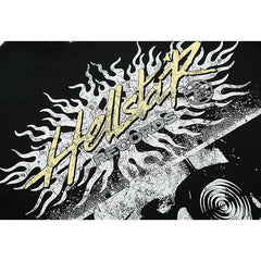 Hellstar T-shirt Direct Printing Pattern High-quality pure cotton high-street clothing
