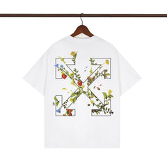 OFF WHITE T SHIRTS High-quality pure cotton high-street style