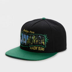 Trendy flat brimmed snapback hatshawaii cap sunshade breathable
