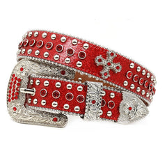 Hip-hop punk rhinestone belt full diamond fashionpunk