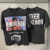 MIXED EMOTION T SHIRTS High-quality streetwear made from 260g pure cotton fabric.