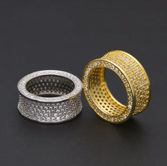 Rings Hip Hop Ring 18K Gold with Diamonds St. Valentine's Spectrum