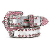 Hip-hop punk rhinestone belt rhinestone crown belt