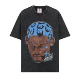 BIG FACE T shirts Pure Cotton High-Street Fashion