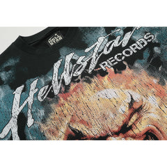 Hellstar T-shirt Direct Printing Pattern High-quality pure cotton high-street clothing