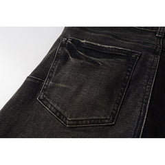 Mens trendy purple jeans 100% cotton Pure Cotton High Street Trend