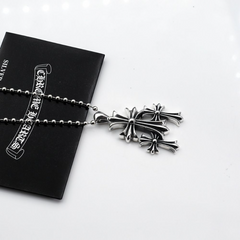 CHH Chrome heart Cross Necklace Vintage Cross Pendant Men's and Women's Necklaces