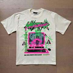 Hellstar T Shirts Retro style high street trend High-quality pure cotton high-street clothing