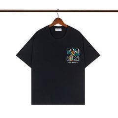 OFF WHITE T SHIRTS High-quality pure cotton high-street style
