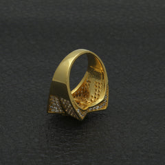 Rings Rap Pentagram Ring Copper Zircon St. Valentine's