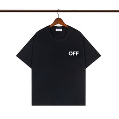 OFF WHITE T SHIRTS High-quality pure cotton high-street style