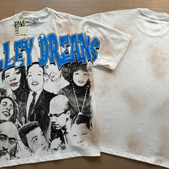 Valeforever Vale T Shirts Distressed white print