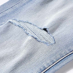 Mens trendy purple jeans 100% cotton Jeans #PU114