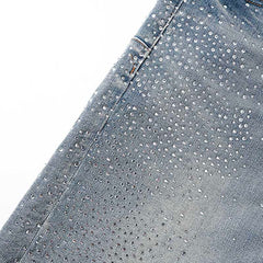 Mens trendy purple jeans 100% cotton Denim Shorts #PU525