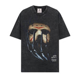 BIG FACE T shirts Pure Cotton High-Street Fashion