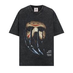 BIG FACE T shirts Pure Cotton High-Street Fashion
