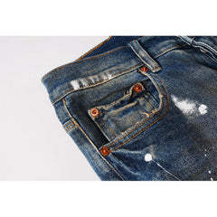 Mens trendy purple jeans 100% cotton Pure Cotton High Street Trend