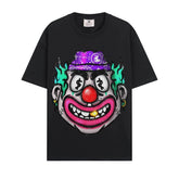 BIG FACE T shirts Pure Cotton High-Street Fashion