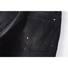 Mens trendy purple jeans 100% cotton Pure Cotton High Street Trend