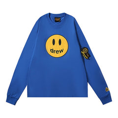 DREW HOUSE Long-sleeved Four-color pure cotton smiley face design