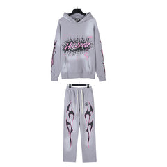 Hellstar Hoodie And Pants Two-Piece Set High-quality pure cotton high-street clothing