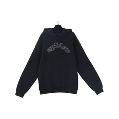 Sp5der Hoodie Cobweb Puff Print Pure Cotton
