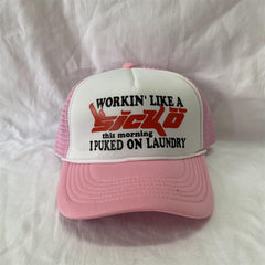IAN CONNOR SICKO TRUCKER Hat Lettering Fashion