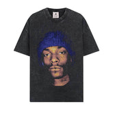 BIG FACE T shirts Pure Cotton High-Street Fashion