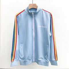 Palm Angels sweatshirt Striped zip-up cardigan