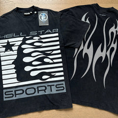 Hellstar T shirts High-street style, pure cotton, loose fit