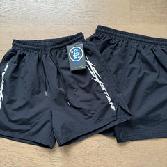 Hellstar shorts Casual style with a washed, distressed, and splatter-paint finish
