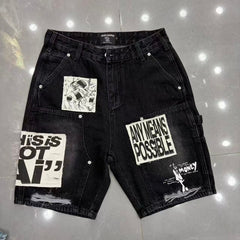 MIXED EMOTION Denim shorts