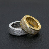Rings Hip Hop Copper Zircon Ring St. Valentine's Spectrum