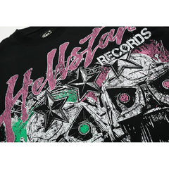Hellstar T-shirt Direct Printing Pattern High-quality pure cotton high-street clothing