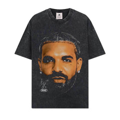 BIG FACE T shirts Pure Cotton High-Street Fashion