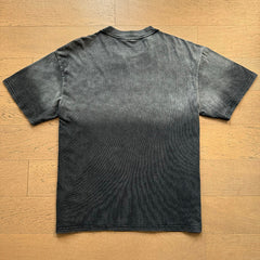 Valeforever Vale T Shirts Washed black with a distressed finish and hot-fix rhinestones.
