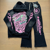 Hellstar Hoodie And Pants Two-Piece Set High-quality pure cotton high-street clothing