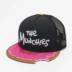 Trendy flat brimmed snapback hatsmesh breathable