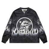 Hellstar Long Sleeve Shirts Hip-hop loose oversize High-quality pure cotton high-street clothing