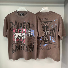 MIXED EMOTION T SHIRTS High-quality streetwear made from 260g pure cotton fabric.