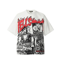Hellstar T-shirt Direct Printing Pattern High-quality pure cotton high-street clothing