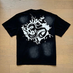 Hellstar T Shirts Retro style high street trend High-quality pure cotton high-street clothing