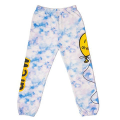 DREW HOUSE Sweatpants Light-colored tie-dye trousers