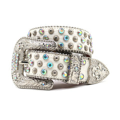 Hip-hop punk rhinestone belt punk style