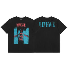 Revenge T Shirts High-quality streetwear with trendy Painted decoration
