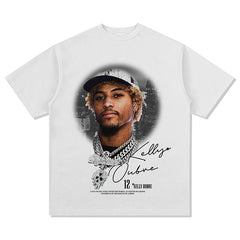 BIG FACE T shirts Pure Cotton High-Street Fashion