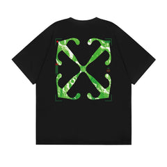 OFF WHITE T SHIRTS High-quality pure cotton high-street style