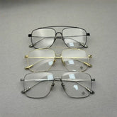 CHH Chrome Hearts Glasses Ultra Light Double Beam Pure Titanium Glasses Frame Myopia Frame