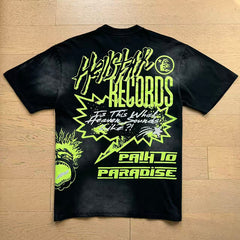 Hellstar T Shirts Flash High-quality pure cotton high-street clothing